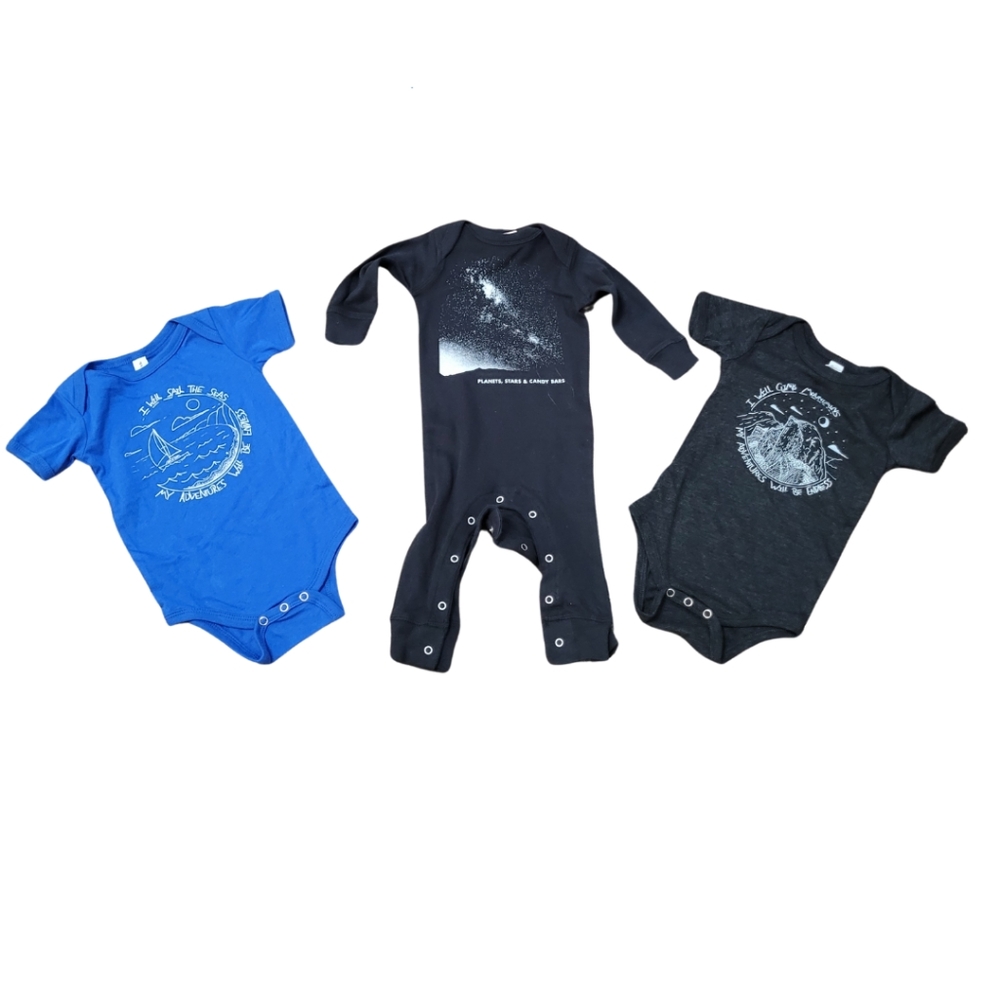 3/$30 baby onesie bundle, Sails & Stars